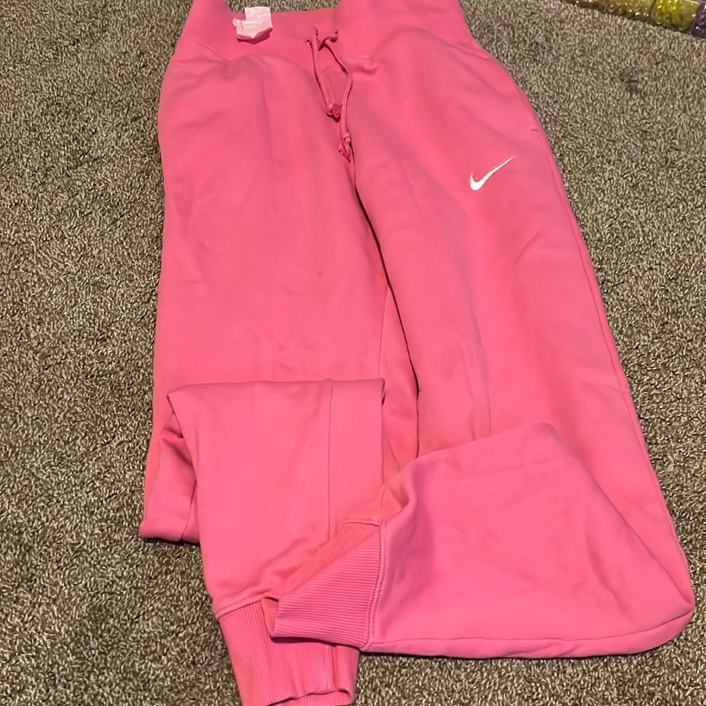 brand new pink nike sweats high rise